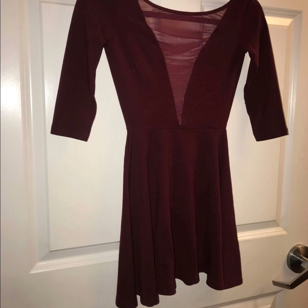 Maroon American apparel valentine dress